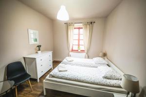 Letto o letti in una camera di Statek Jakubov