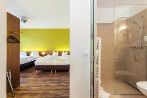 Koupelna v ubytování Basic Hotel Innsbruck