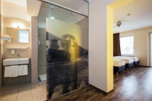 Koupelna v ubytování Basic Hotel Innsbruck