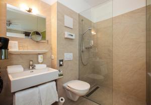 Koupelna v ubytování Basic Hotel Innsbruck