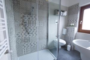 Koupelna v ubytování Hotel Iris