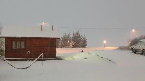 Cabañas Oyikil durante o inverno