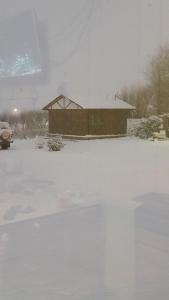 Cabañas Oyikil durante o inverno