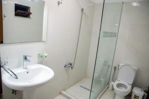 Koupelna v ubytování Hotel EDEA