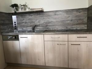 Kuchyňa alebo kuchynka v ubytovaní Apartment Gehrenspitze