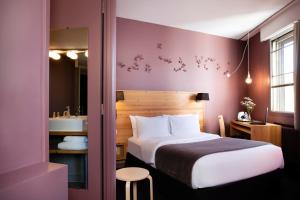 Postel nebo postele na pokoji v ubytování Mon Hotel à Gap