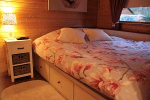 Postel nebo postele na pokoji v ubytování Charme chalet