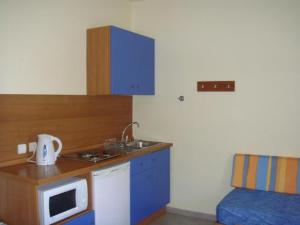 Kuchyň nebo kuchyňský kout v ubytování Stella Hotel