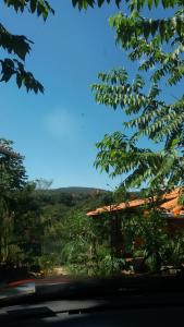 vistas a las montañas desde un árbol en Recanto das Corujas en Pirenópolis