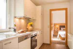 Dapur atau dapur kecil di Pension Appartements Gabriele