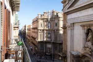 Nespecifikovaný výhled na destinaci Palermo nebo výhled na město při pohledu z apartmánu