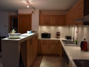 Spacious Apartment in Sallanches near Ski Areaにあるキッチンまたは簡易キッチン
