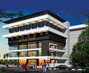 a rendering of a cold hub building at Kyriad Hotel Gulbarga by OTHPL in Gulbarga