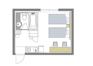Půdorys ubytování Studio Inn Nishi Shinjuku