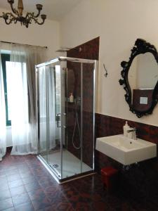 Koupelna v ubytování Casina di pietra