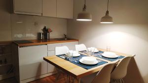 Kuchyň nebo kuchyňský kout v ubytování Apartments Milic