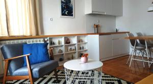 Kuchyň nebo kuchyňský kout v ubytování Apartments Milic