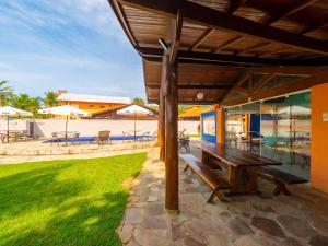 Patio nebo venkovní prostory v ubytování Pousada Pé Na Areia