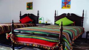 Cama o camas de una habitación en Casa da Tia Luísa