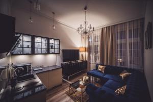 Predel za sedenje v nastanitvi Glam Apartments