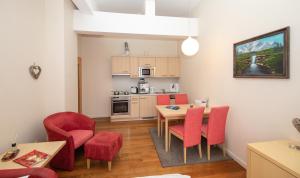 Η κουζίνα ή μικρή κουζίνα στο Arabella Golf- und Ski-Appartement