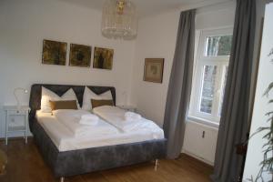 Postel nebo postele na pokoji v ubytování Apartment Graz-Ulrichsbrunn, free parking
