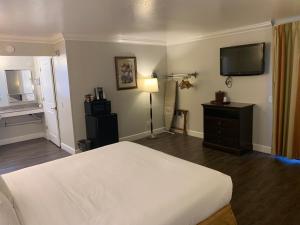 Postel nebo postele na pokoji v ubytování Stargazer Inn and Suites