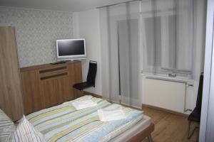 TV a/nebo společenská místnost v ubytování Privat Unterkunft Schreiber