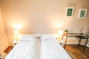 Letto o letti in una camera di Statek Jakubov