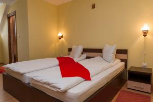 Postel nebo postele na pokoji v ubytování Pensiunea Radu