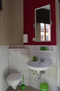 Koupelna v ubytování Hotel Turmdieb