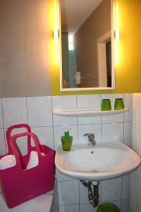 Koupelna v ubytování Hotel Turmdieb