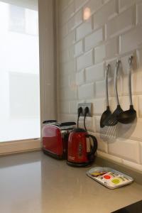 A kitchen or kitchenette at Arenal Suites Preciados