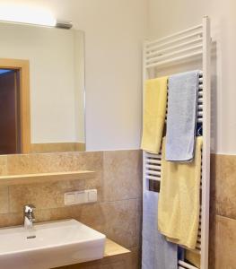 Koupelna v ubytování Pension Norika + 37 fotografií