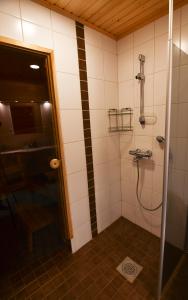 Kylpyhuone majoituspaikassa Aurora Apartment Kilpisjärvi