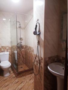 Koupelna v ubytování B&B Europa Hotel