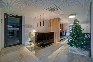 مطبخ أو مطبخ صغير في Hotel Scala d'Oro
