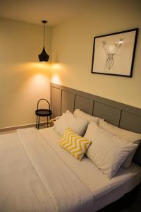 Postel nebo postele na pokoji v ubytování Mars Hotel