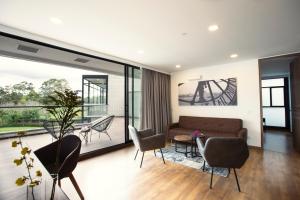 Hotel Lagoon的休息区