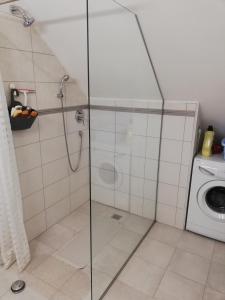 Koupelna v ubytování Studio apartman Zagreb Horvati + 18 fotografií