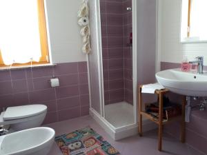 Koupelna v ubytování b&b L'Aquila del Parco