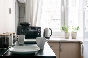 Kuchyňa alebo kuchynka v ubytovaní Chill Apartments Pańska