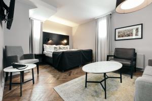 Postelja oz. postelje v sobi nastanitve Apótek Hotel Reykjavík by Keahotels