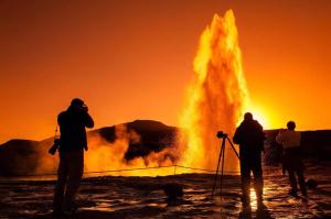 Huéspedes de Litli Geysir Hotel