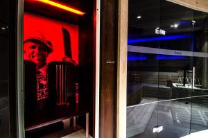 Koupelna v ubytování Hotel Garni Funtana