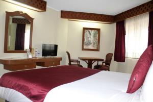 TV a/nebo společenská místnost v ubytování Hotel Plaza Kokai Cancún