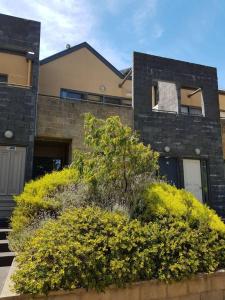 a house with a bunch of bushes in front of it at 22 Gillies Street Apartments in Warrnambool