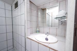 Koupelna v ubytování Hotel Flor Blanca