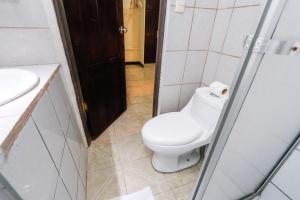 Koupelna v ubytování Hotel Flor Blanca