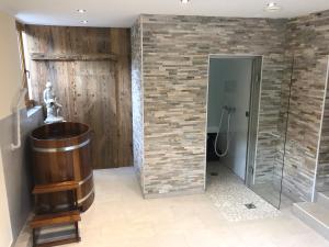 Koupelna v ubytování Hotel Garni Bergwelt